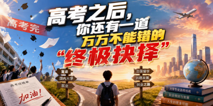 付费文章:高考之后,你还有一道万万不能错的“终极抉择”插图 付费文章:高考之后,你还有一道万万不能错的“终极抉择”