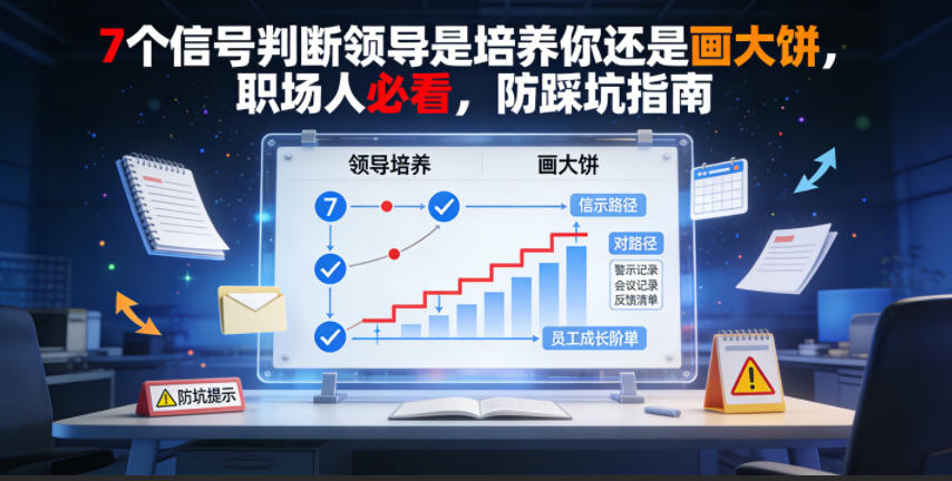 付费文章:7个信号判断领导是培养你还是画大饼,职场人必看,防踩坑指南插图 付费文章:7个信号判断领导是培养你还是画大饼,职场人必看,防踩坑指南