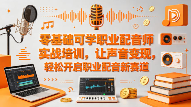 零基础可学职业配音师实战培训,让声音变现,轻松开启职业配音新赛道插图 零基础可学职业配音师实战培训,让声音变现,轻松开启职业配音新赛道