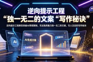 逆向提示工程教您突破AI常规限制,写出独具魅力独一无二的文案,引人注目的写作秘诀【原创双语字幕】