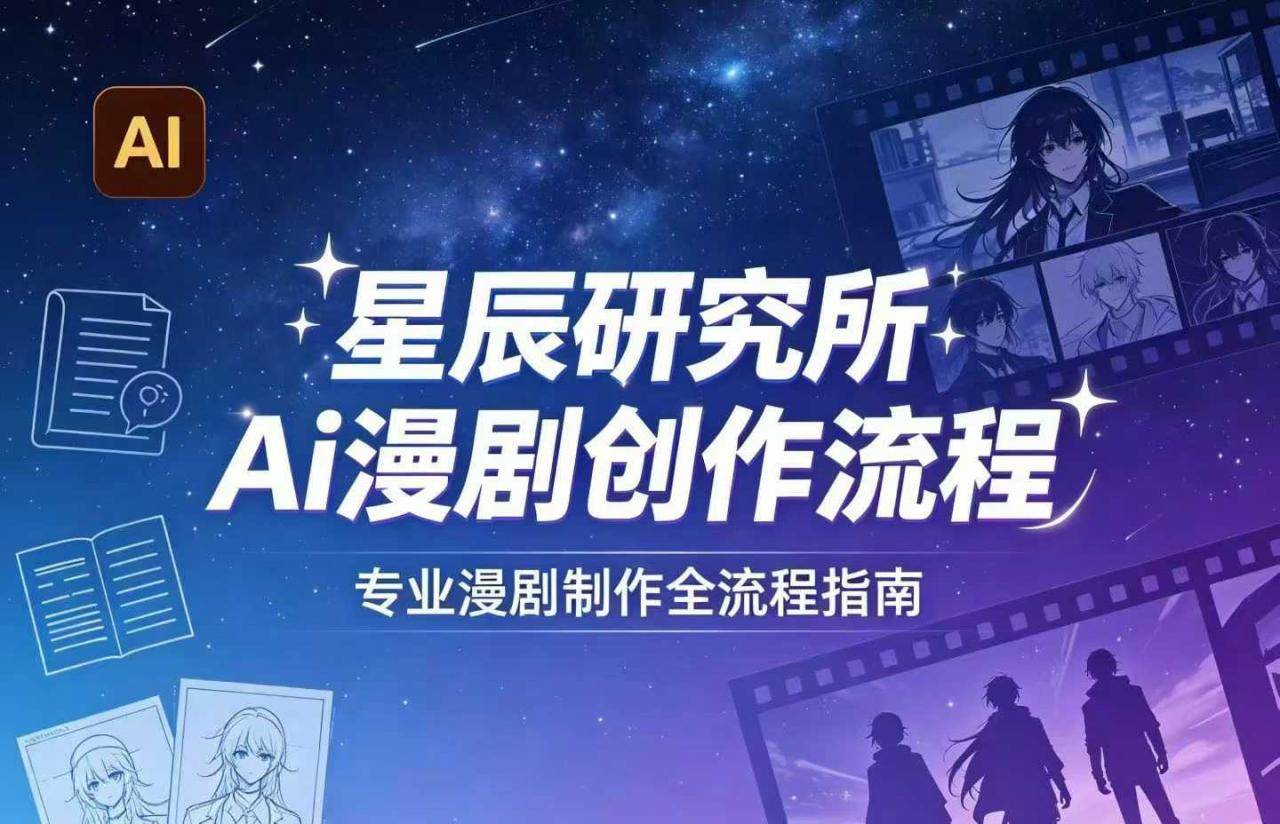 AI漫剧创作全流程指南|从工具到编剧,从流量到变现,小白也能学会的专业漫剧制作法插图 AI漫剧创作全流程指南|从工具到编剧,从流量到变现,小白也能学会的专业漫剧制作法
