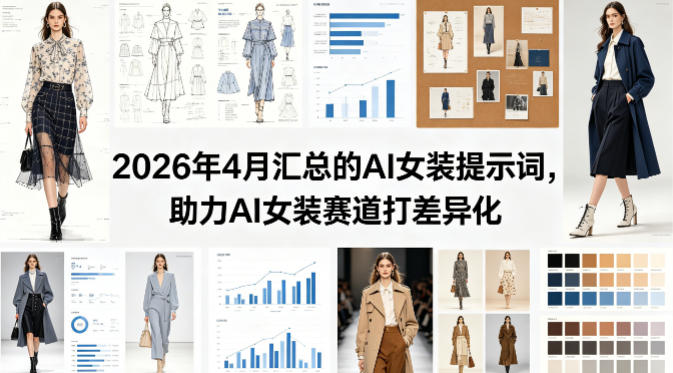 2026年4月汇总的AI女装提示词,助力AI女装赛道打差异化插图 2026年4月汇总的AI女装提示词,助力AI女装赛道打差异化