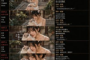 美女和猫故事提示词，人物一致性提示词+故事板