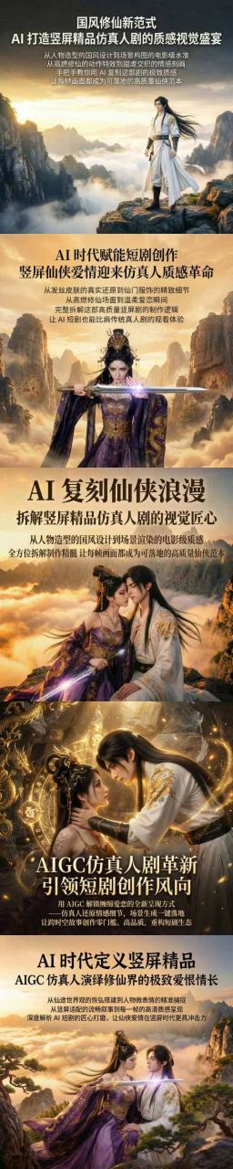 AIGC仿真人《合欢宗》短剧教学,用AIGC解锁缠绵爱恋的全新呈现方式,让跨时空故事创作零门槛、高品质,重构短剧生态插图1 AIGC仿真人《合欢宗》短剧教学,用AIGC解锁缠绵爱恋的全新呈现方式,让跨时空故事创作零门槛、高品质,重构短剧生态