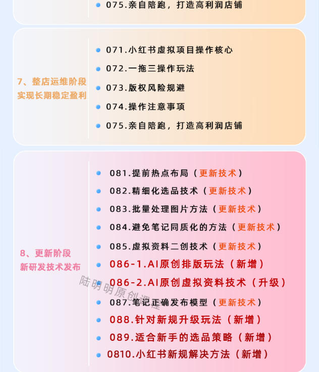 小红书虚拟项目特训班9.0,AI原创PPT技术全跑通,单品单店月纯利润几个W插图5 小红书虚拟项目特训班9.0,AI原创PPT技术全跑通,单品单店月纯利润几个W