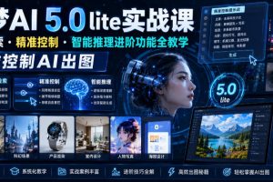 即梦AI 5.0 lite实战课,联网检索精准控制智能推理进阶功能全教学,精准控制AI出图